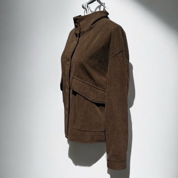 🌻Avec Les Filles Brown Corduroy Jacket Size Large - Picture 7 of 12